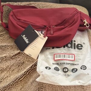 Foldie Burgundy Crossbody Bag